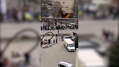 Жителі Мелітополя вийшли на мітинг проти окупантів