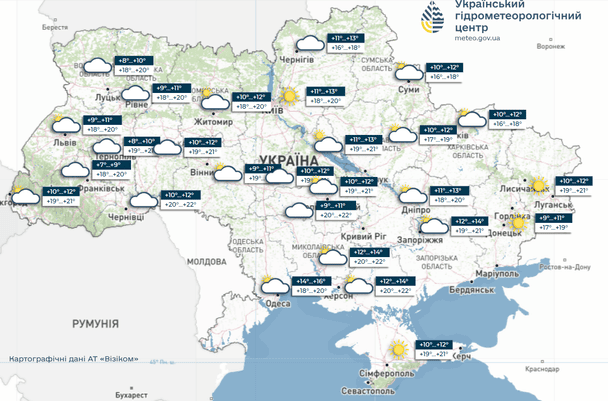 Погода в Украине 7 октября / © Укргидрометцентр