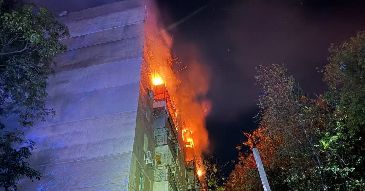 Пожар в Одессе