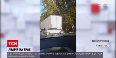 Новости Украины: в Хмельницкой области столкнулись четыре авто