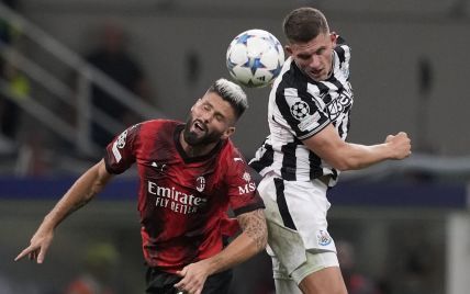 «Милан» и «Ньюкасл» не определили сильнейшего в матче открытия группового этапа Лиги чемпионов