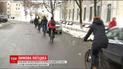 Асоціація велосипедистів Києва провела майстер-клас із їзди засніженими дорогами