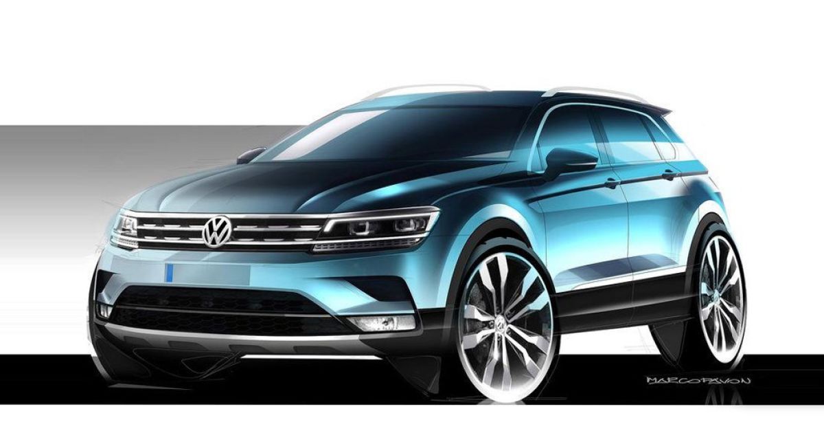 Volkswagen показал тизеры следующего Tiguan