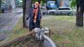 В Киеве река Лыбедь вышла из коллектора и затопила улицы