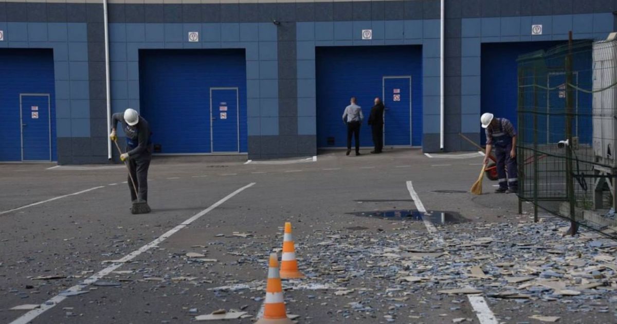 Дрон влучив у будівлю "Газпрому" в Бєлгороді 12 квітня / Фото: мер Бєлгорода Валентин Дємідов