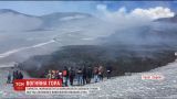 Самый активный вулкан Европы Этна травмировал людей