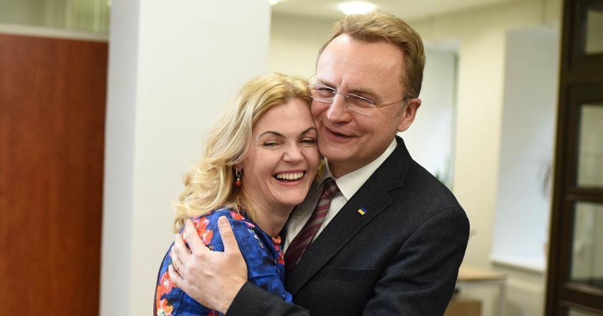 Андрій Садовий з дружиною