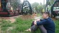 Савченко пришла на могилы погибших в АТО побратимов