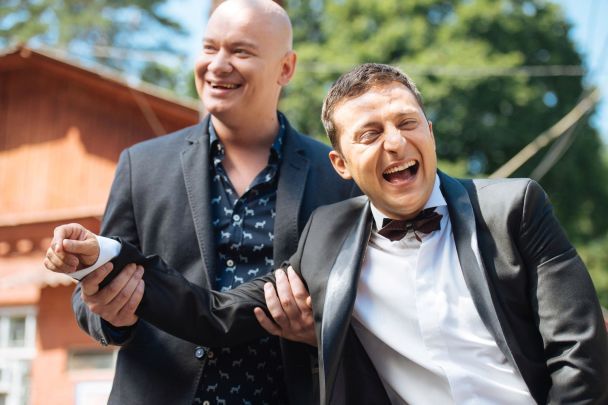 Євген Кошовий та Володимир Зеленський