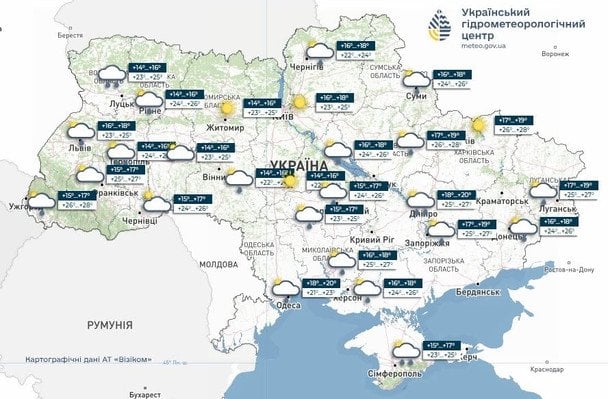 Погода в Україні 10 червня / © Укргідрометцентр