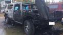 У Кременчуці на штрафмайданчику згорів сумнозвісний Hummer