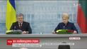 Президент Литвы отреагировала на события около НАБУ в Украине во время встречи с Порошенко