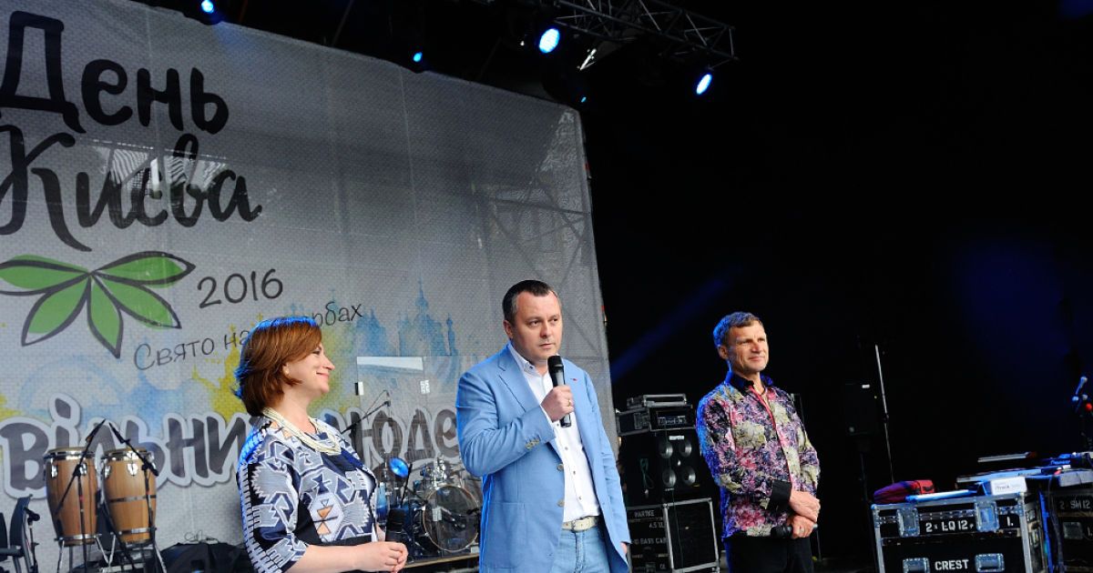 Фестиваль "День Києва. Свято вільних людей" начался на Софийской площади