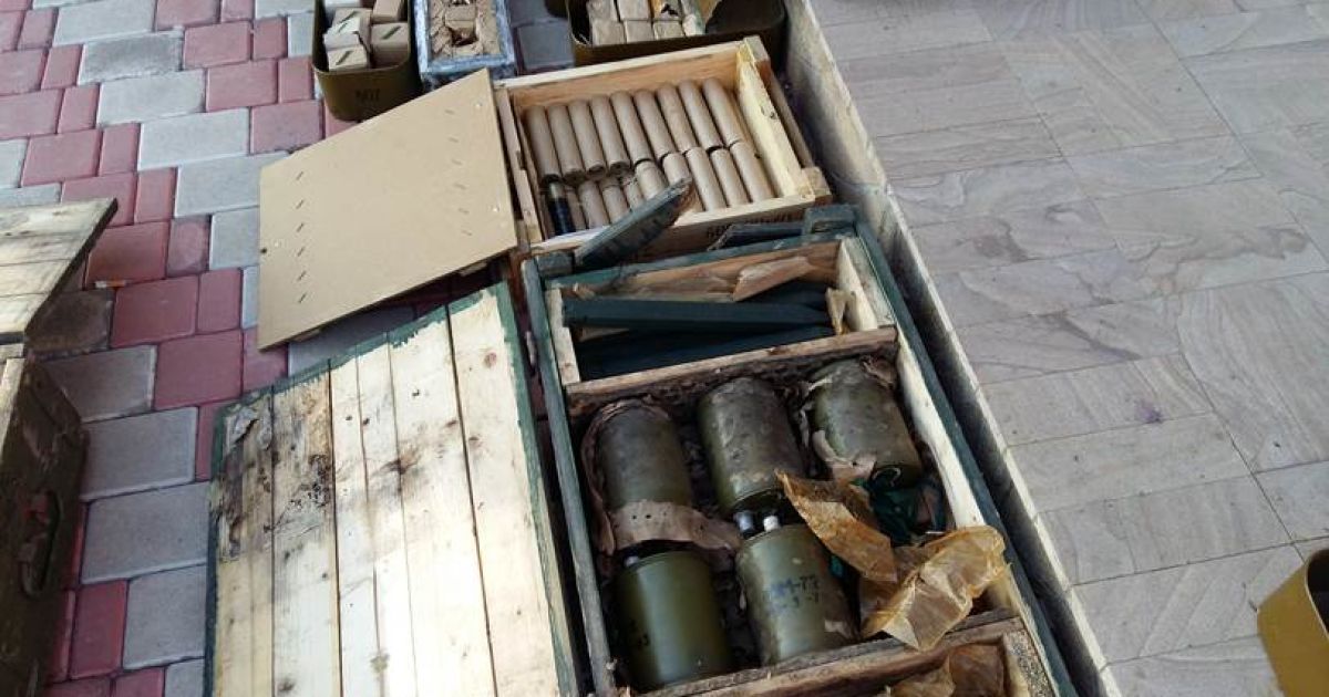 СБУ нашла большой тайник оружия