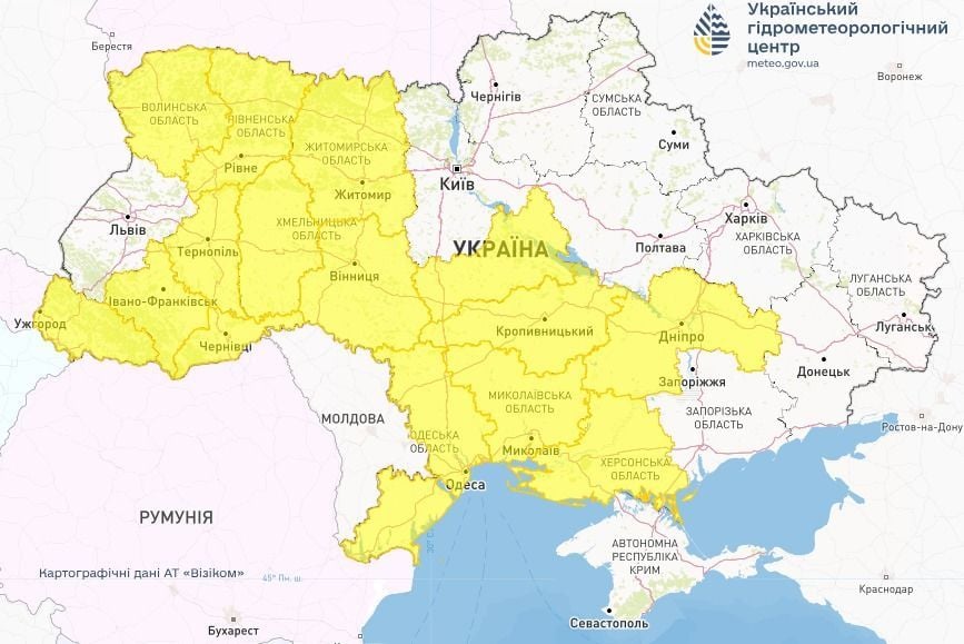 В Україні вируватиме негода 24 травня. / © Укргідрометцентр