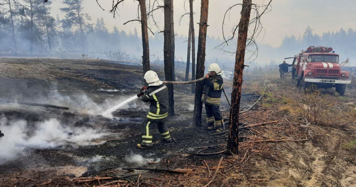 Еще два очага огня в Луганской области потушили