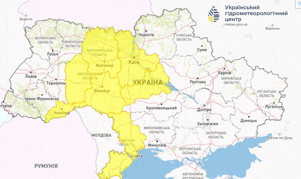 Негода в Україні 16 липня.  / © Укргідрометцентр