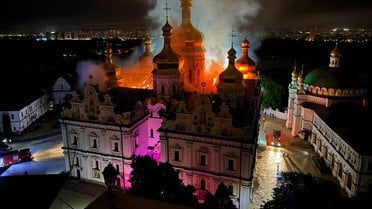Атака на Лавру_2 / © із соцмереж