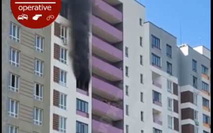 В Вишневом под Киевом вспыхнула новостройка: появилось видео