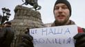 Митинг в защиту полиции в центре Киева
