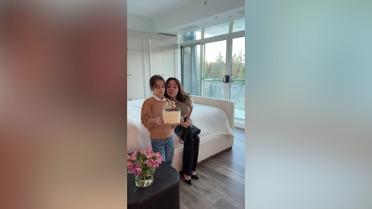 Катерина Кухар показала, як з донькою зустріла своє 43-річчя