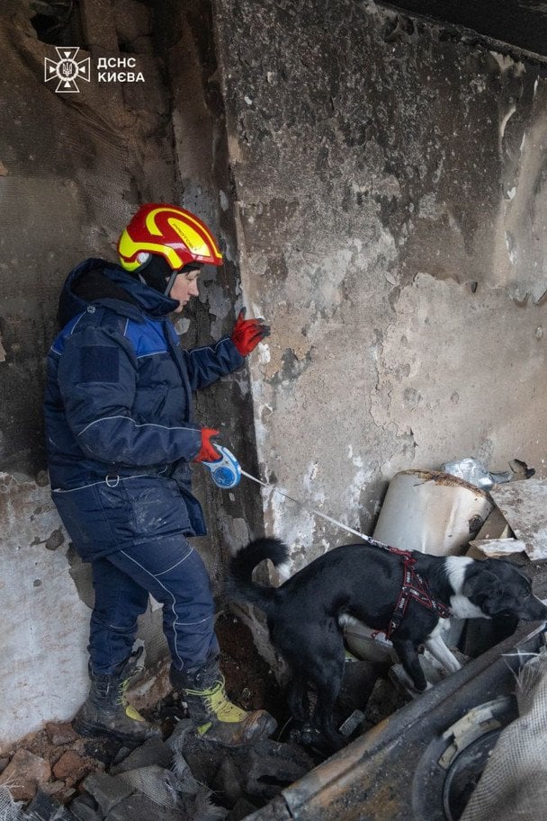 Атака на Київ 9 січня / © ДСНС України