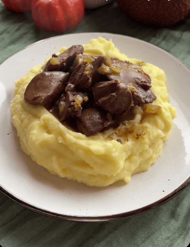 Печень в медово-горчичном соусе tiktok.com/@borsch_cooking
