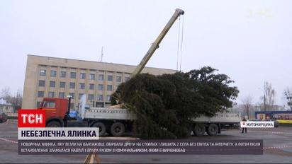 В Житомирской области новогодняя елка оставила без света и интернета две деревни