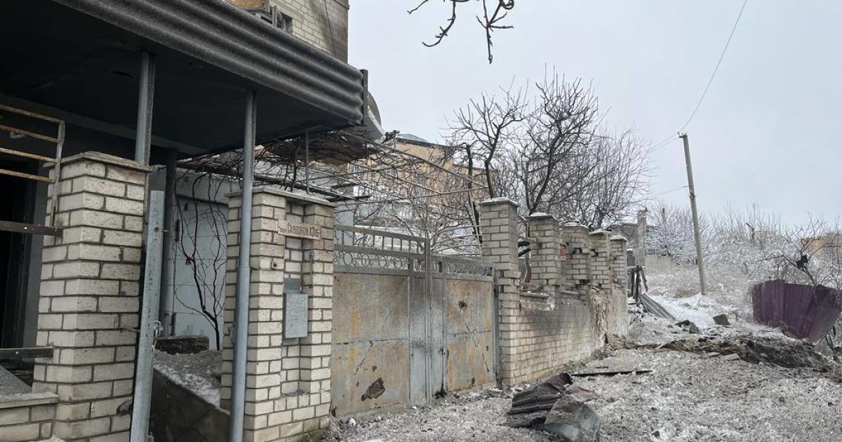 Разрушения в Купянске в результате обстрелов 12 декабря