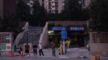 Вибухова хвиля вибила вікна у найближчих будинках. / © twitter.com/shanghaiist