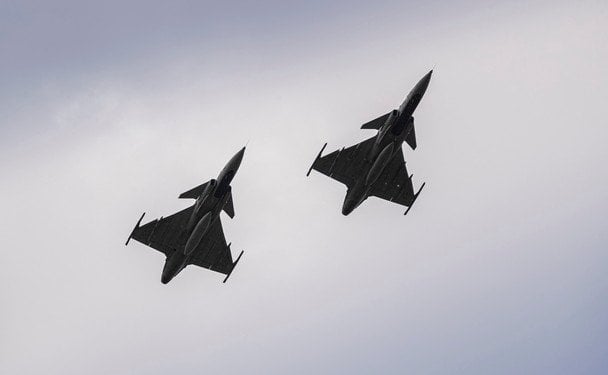 Угорські винищувачі Gripen. Фото Міноборони Угорщини