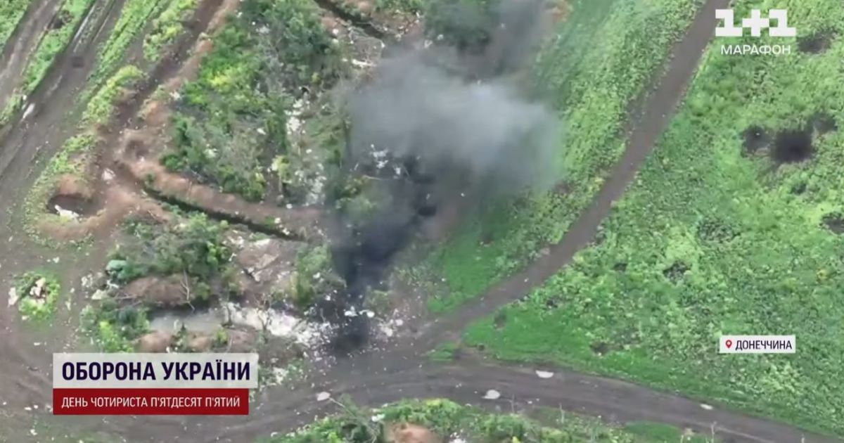 В лесополосе оккупанты обустроили себе опорный пункт, но артиллерия все исправила