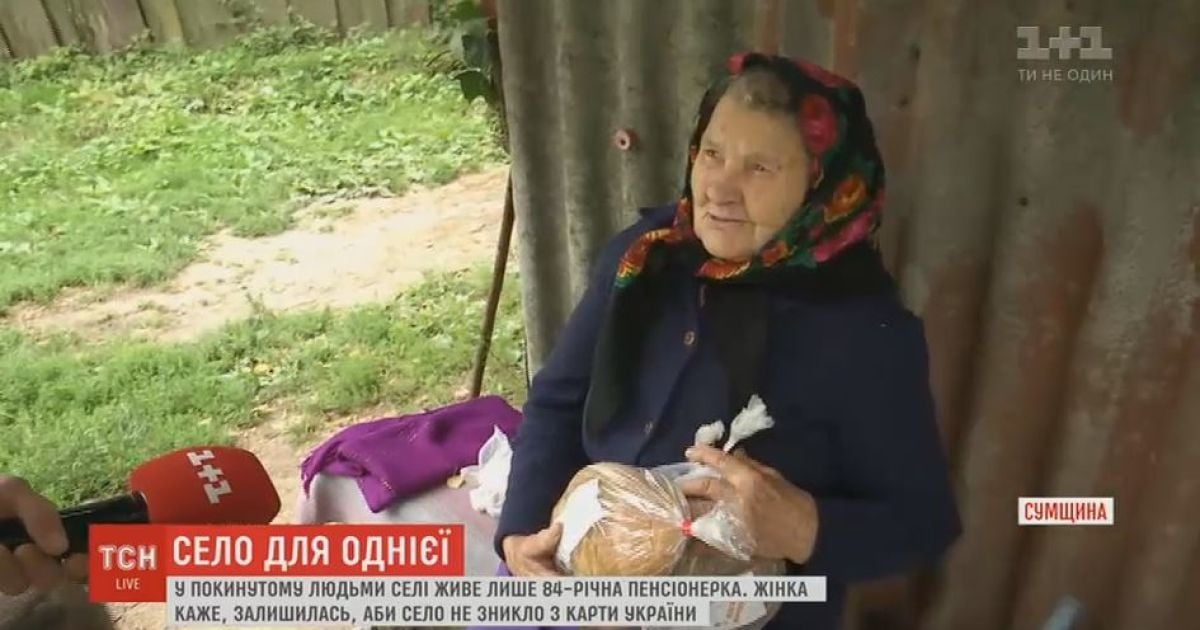 На Сумщине 84-летняя бабушка осталась единственной жительницей села Барановцы