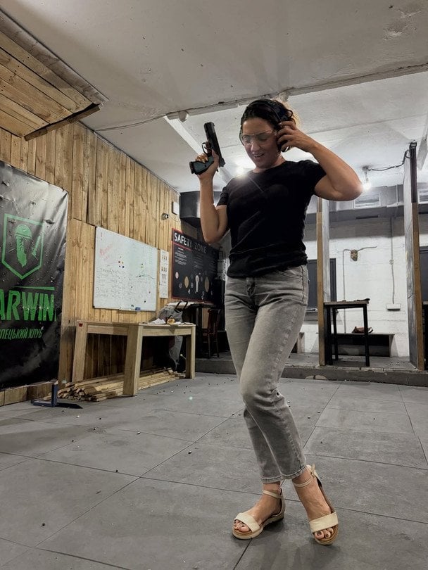 Оля Цибульська в тирі / © instagram.com/cybulskaya