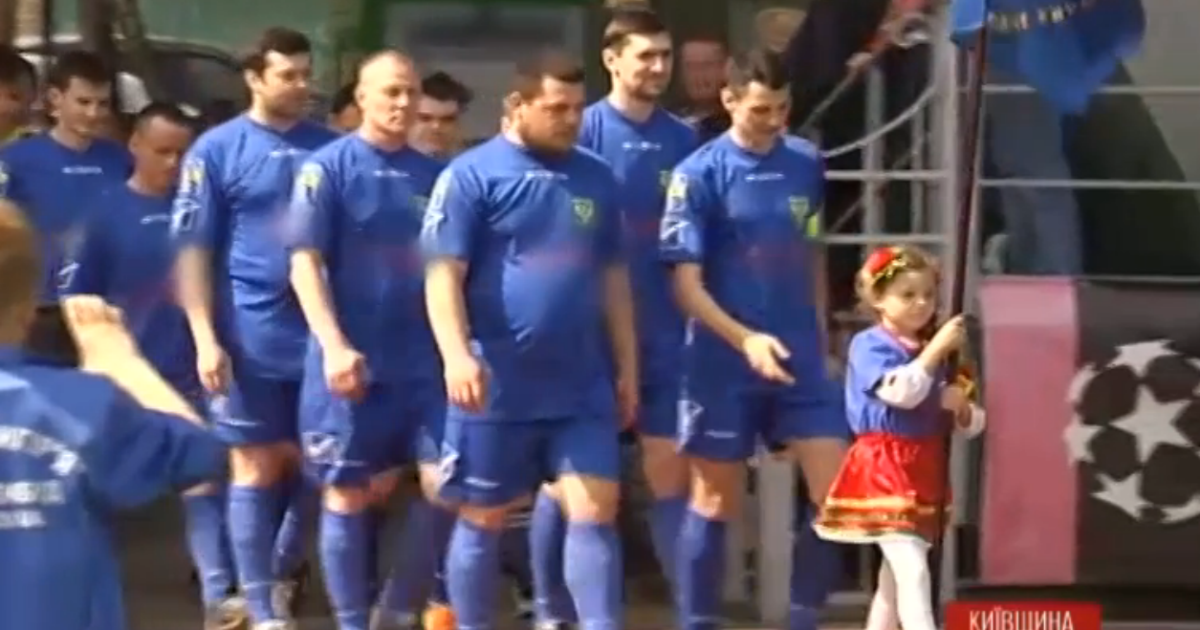 Бойцы провели первый футбольный матч в Лиге участников АТО