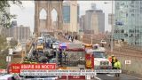 В Нью-Йорке на Бруклинском мосту произошла крупная авария