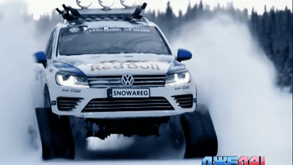 Volkswagen Touareg становится снегоходным