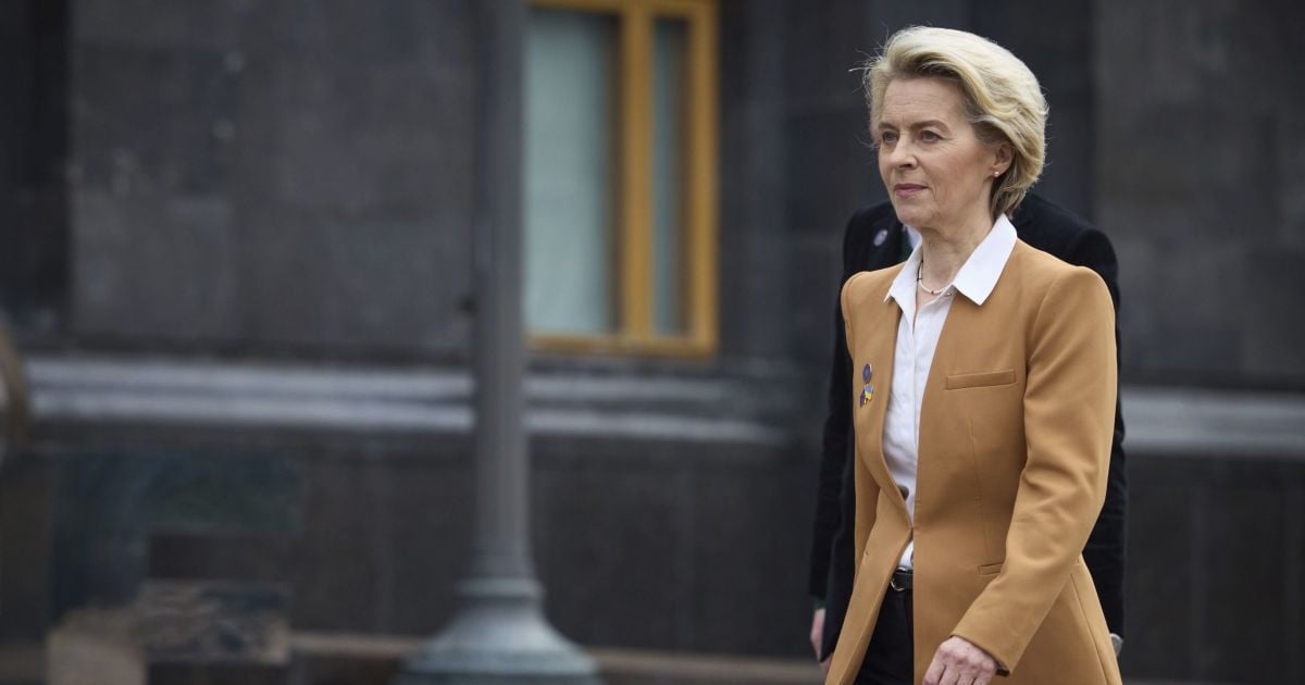 Президентка Єврокомісії Урсула фон дер Ляєн прибула до Києва 9 травня.