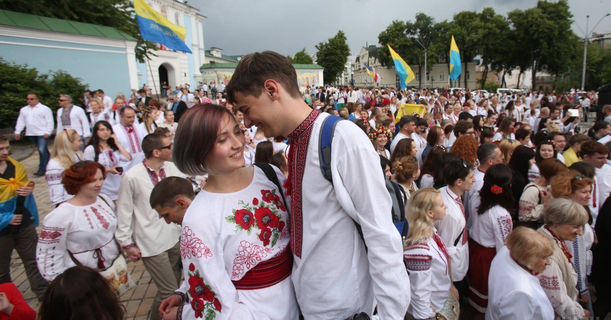 мегамарш у вишиванках у Києві_6 / © УНИАН