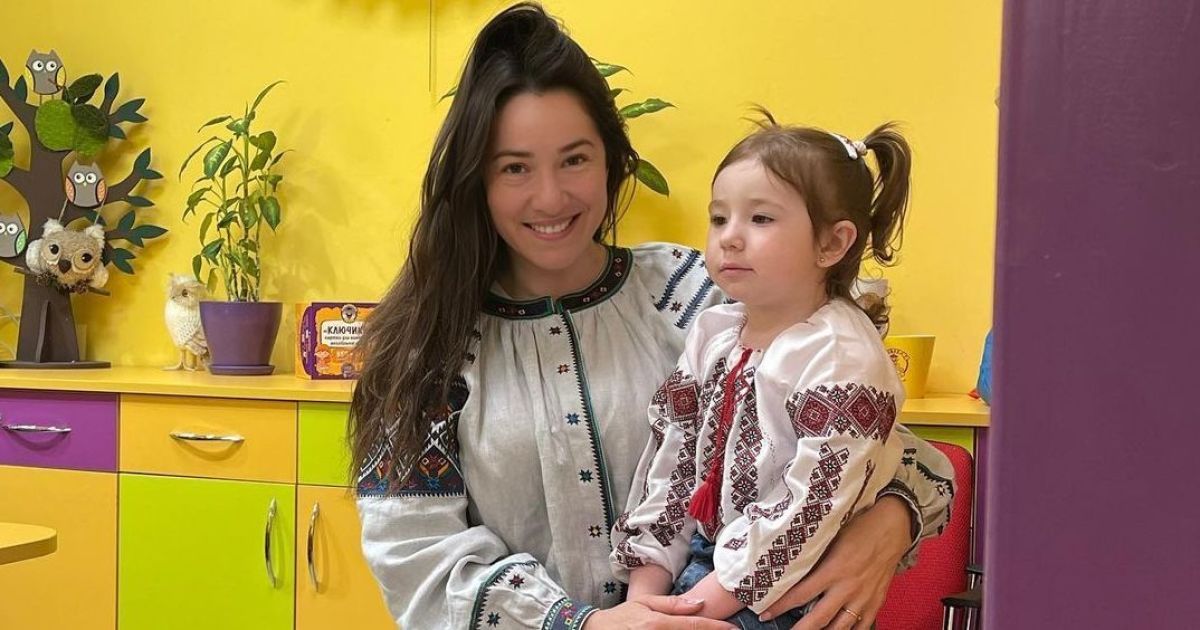 Наталка Карпа с дочерью