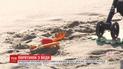 Женщина и малыш едва не погибли в одесском море из-за бури