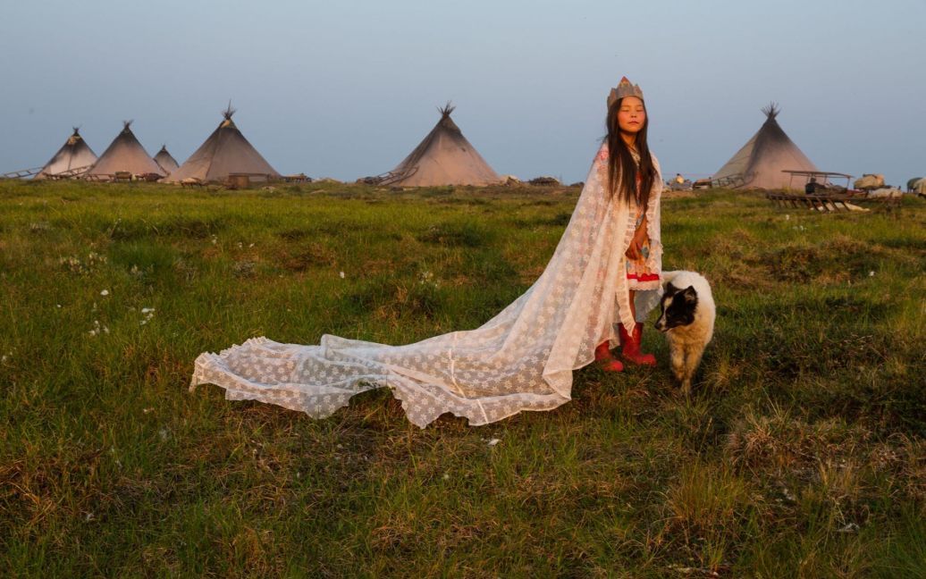 «Принцеса тундри» у ненцькому таборі біля Карського моря. / © national geographic