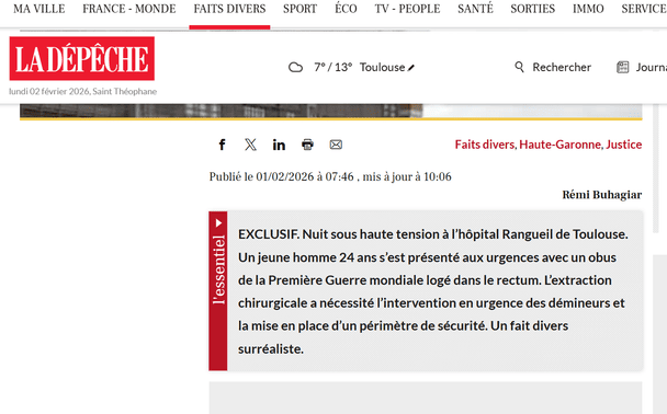 Французские СМИ сообщили о шокирующем случае. Источник: ladepeche.fr