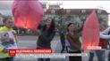 Семьи пленных и пропавших в зоне АТО кропивничан запустили в небо фонарики