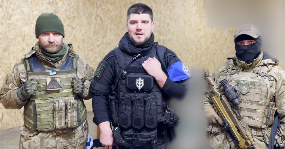 Обращение российских добровольцев к Путину/Фото: скриншот из видео Легиона "Свобода России"