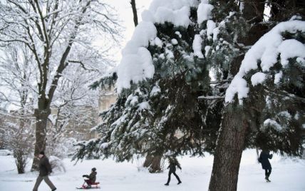 Циклон "Мартина" завис над Украиной вместе со снегопадами, потому что его сдерживает антициклон из России
