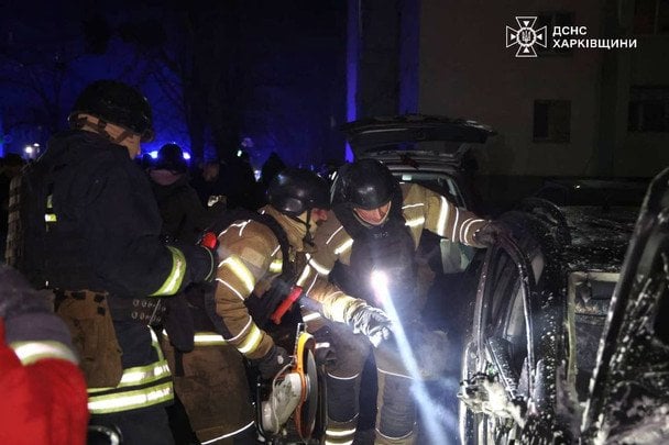 Атака на Харків 9 березня / © ДСНС України