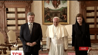 Петро Порошенко у Ватикані зустрівся з Папою Римським