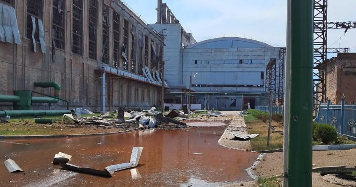 Слов'янська ТЕС – наслідки удару РФ /Фото: Володимир Проскунін