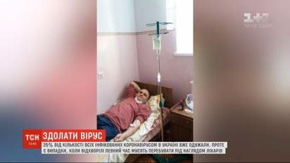 Преодолеть COVID-19: 25% от числа всех инфицированных коронавирусом в Украине выздоровели
